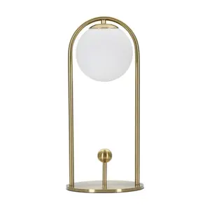 Stolná lampa Glamy Arc A 47 cm zlatá vyobraziť
