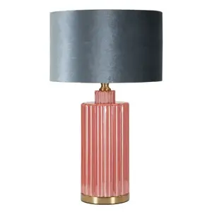 Stolná lampa Helene Tower 70 cm modro-červená vyobraziť