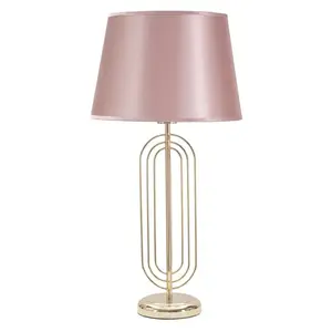 Stolná lampa Krista 64 cm ružovo-zlatá vyobraziť