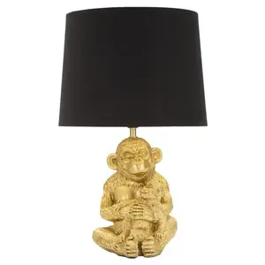 Stolná lampa Monkey Mum 49 cm zlatá vyobraziť