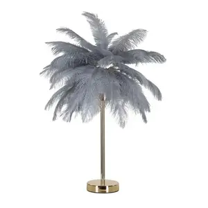 Stolná lampa Palm 55 cm sivá vyobraziť