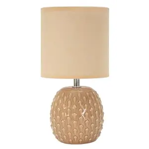 Stolná lampa Pontus 27 cm broskyňová vyobraziť