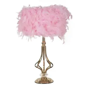 Stolná lampa Tarty 54 cm ružovo-zlatá vyobraziť