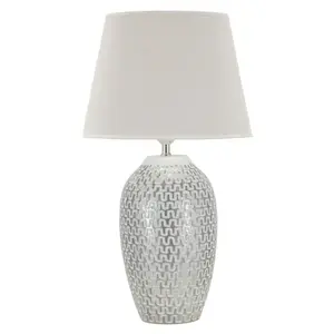 Stolná lampa Vlna 65 cm biela vyobraziť