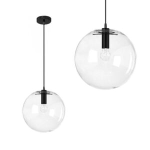 Stropné svietidlo Lassi Black 20 cm transparentné vyobraziť