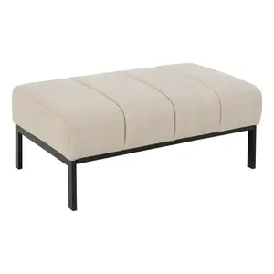 Taburet Caix 100 cm béžový/čierny vyobraziť