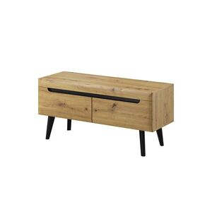 Televízny stolík Nordi 107 cm čierny/dub Artisan vyobraziť