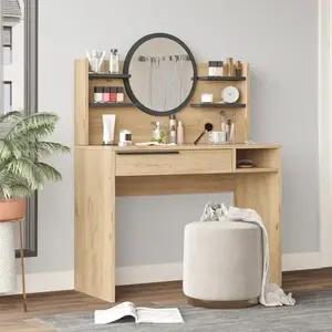 Toaletný stolík Houseland Ainaly dub Castello/antracitovo sivý vyobraziť