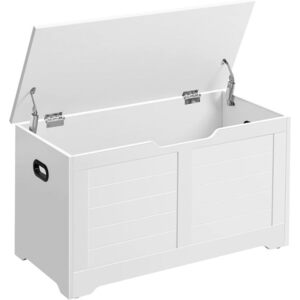 Truhlica s úložným priestorom a lavicou Vasagle Minimal 80 cm biela vyobraziť