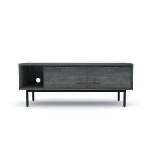 TV stolík Capella L01 130 cm z masívu sivý/grafitový vyobraziť