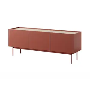 TV stolík Color 144 červený/dub linea vyobraziť