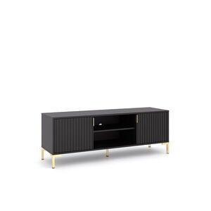 TV stolík Flinn 140 cm čierny vyobraziť