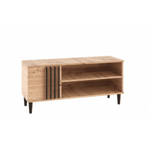 TV stolík Liva 120 cm dub Artisan/čierny vyobraziť