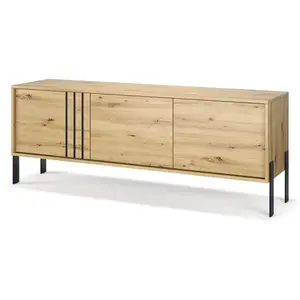 TV stolík Nexa 150 cm čierny/dub Artisan vyobraziť