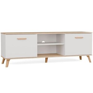 TV stolík Olympo 150 cm biely/dub Artisan vyobraziť
