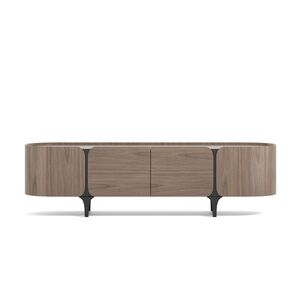 TV stolík Sileno 200 cm orech/čierny vyobraziť