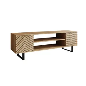 TV stolík SOLERO Chevron 155 cm dub craft vyobraziť