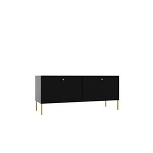 TV stolík Tilina 2D 120 cm čierny/zlatý vyobraziť