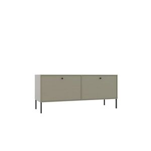 TV stolík Tilina 2D 120 cm eukalyptus/čierny vyobraziť