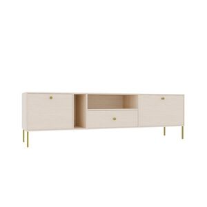 TV stolík Tilina 2D 1S 180 cm béžový/zlatý vyobraziť