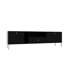 TV stolík Tilina 2D 1S 180 cm čierny/zlatý vyobraziť