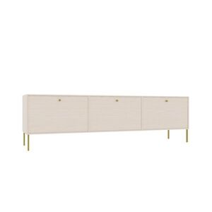 TV stolík Tilina 3D 180 cm béžový/zlatý vyobraziť