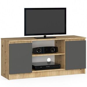 TV stolík Tonon 120 cm dub artisan/grafitová sivá vyobraziť