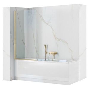 Vaňová zástena Rea Elegant 80 cm číra/zlatá vyobraziť