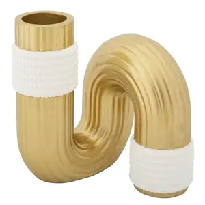 Váza Bann Veľká 12 cm zlatá/biela vyobraziť