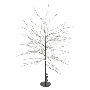 Vianočný LED stromček Bruce 120 cm čierny/teplá biela vyobraziť