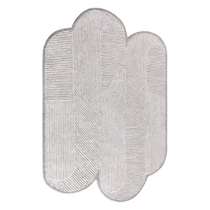 Vlnený koberec Muri 120x180 cm krémový/béžový vyobraziť