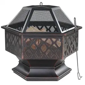 Záhradné ohnisko Hexa 70 cm čierne vyobraziť