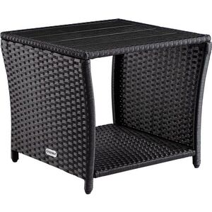 Záhradný odkladací stolík Gerid 45 cm čierny vyobraziť
