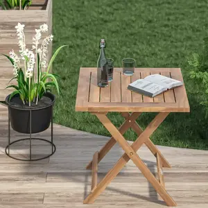 Záhradný odkladací stolík Yara 46 cm z masívu akácie vyobraziť