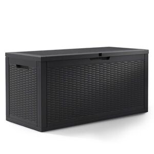 Záhradný úložný box Ezra 340 L čierny vyobraziť