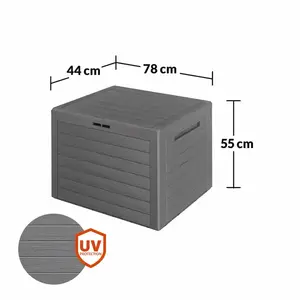 Záhradný úložný box Lilla 190 L sivý vyobraziť