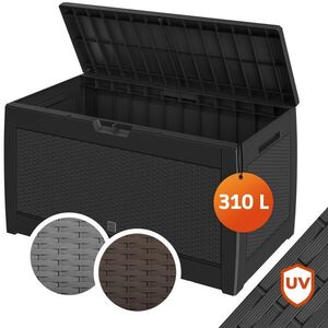 Záhradný úložný box Matubo II 310 L antracitový vyobraziť
