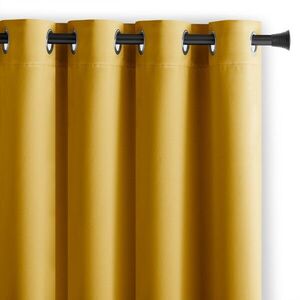 Záves AmeliaHome Blackout s priechodkami 140x245 cm horčicový vyobraziť