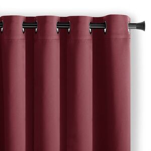 Záves AmeliaHome Blackout s priechodkami 140x270 cm vínový vyobraziť