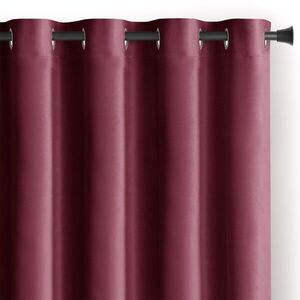 Záves AmeliaHome Velvet s priechodkami 140x270 cm burgundy vyobraziť