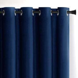 Záves AmeliaHome Velvet s priechodkami 140x270 cm modrý vyobraziť