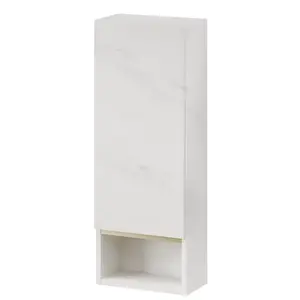 Závesná kúpeľňová skrinka Letto 05 30 cm biely mramor/zlatá vyobraziť