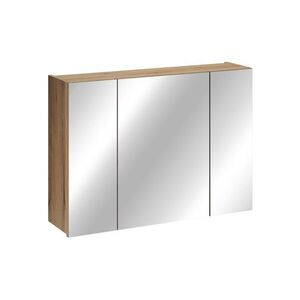 Závesná kúpeľňová skrinka so zrkadlom UNI 80 cm dub coast evoke vyobraziť