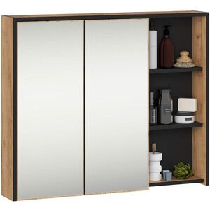 Závesná kúpeľňová skrinka so zrkadlom VAMI 90 cm - výber z 6 prevedení vyobraziť