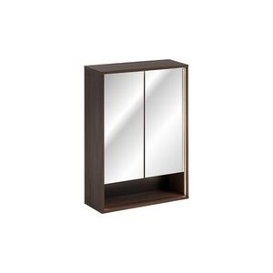 Závesná LED zrkadlová skriňka Dorothy 84-60-2D dub ristretto vyobraziť