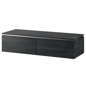 Závesná skrinka pod umývadlo Letto 01 120 cm čierny betón vyobraziť