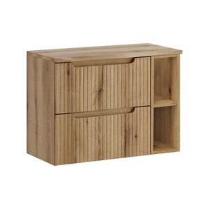 Závesná skrinka pod umývadlo Nova Oak Nature s doskou 80 cm dub coast evoke vyobraziť