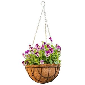 Závesný kvetináč Sowy 30 cm čierny/hnedý vyobraziť