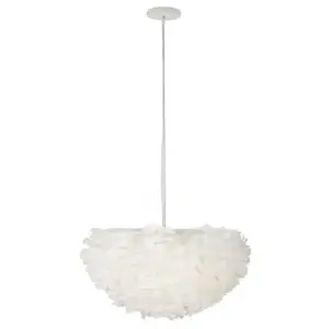 Závesný luster Feathry 60 cm biely vyobraziť