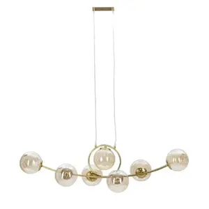 Závesný luster Japan 115 cm zlatý vyobraziť